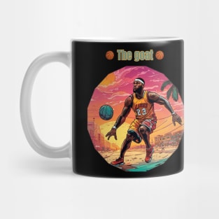 Lebron James goat Victor illustration artwork Mug